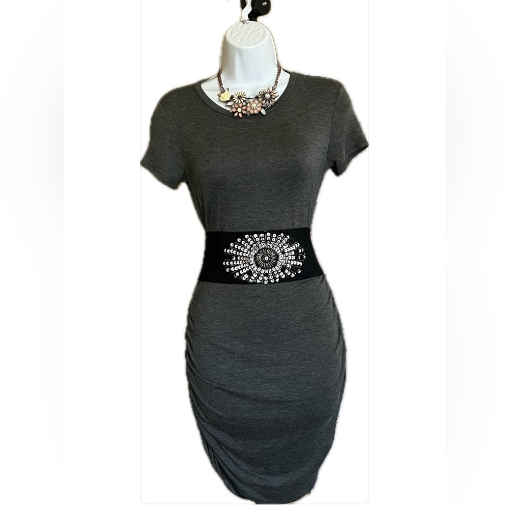 Antistar Ruched Tshirt Mini Dress - Picture 3 of 6